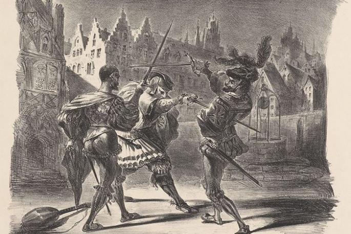 Why were people challenged to a duel in the Russian Empire?
